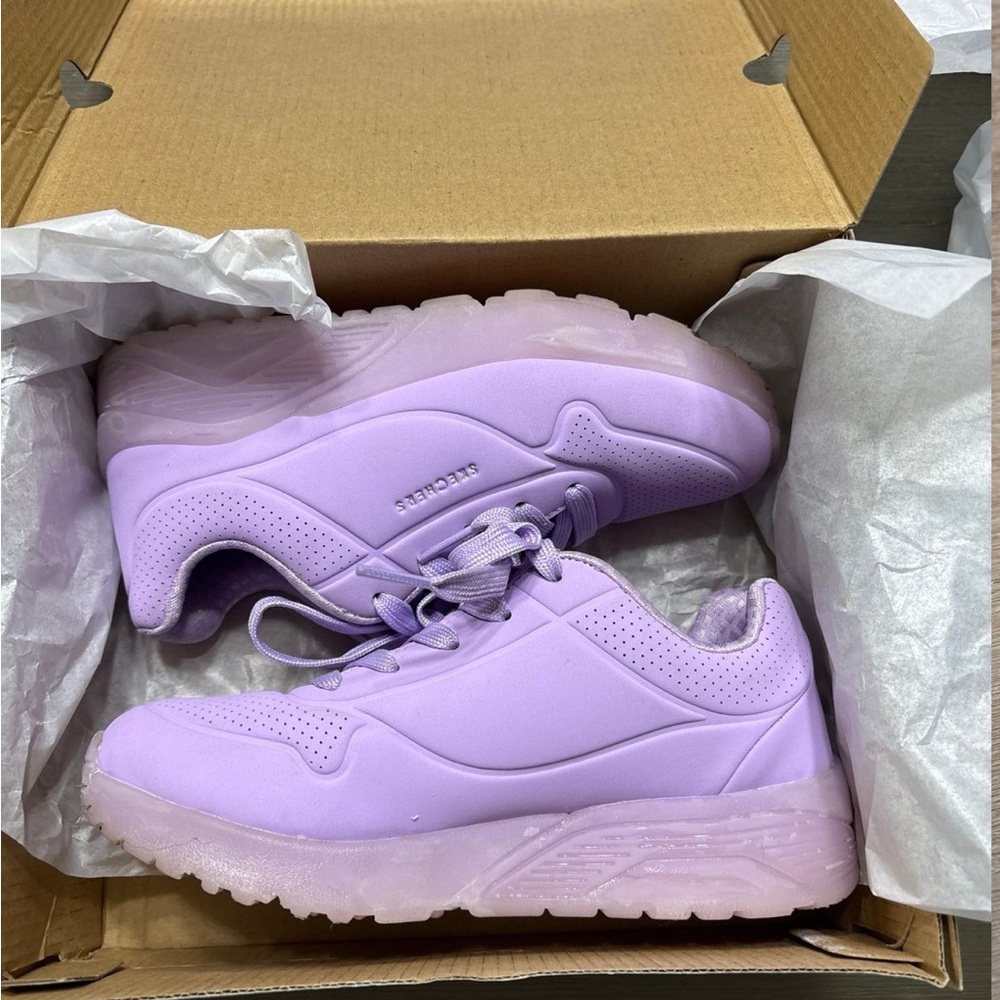 Girls Lavender Skechers